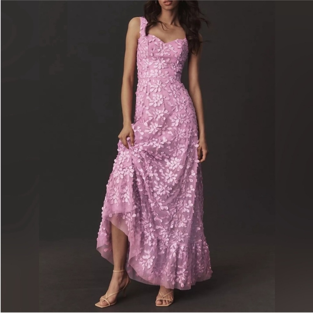 DRESS THE POPULATION ANABEL SLEEVELESS MAXI DRESS